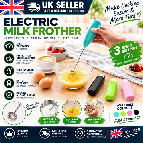 Milk frother handheld portable - milk,